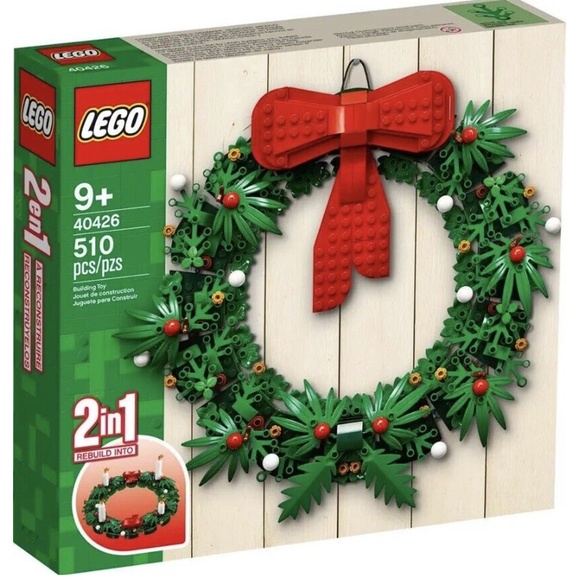 Lego Other - LEGO 40426 Christmas Wreath 2-in-1 Set (510 Pieces) - NEW SEALED
